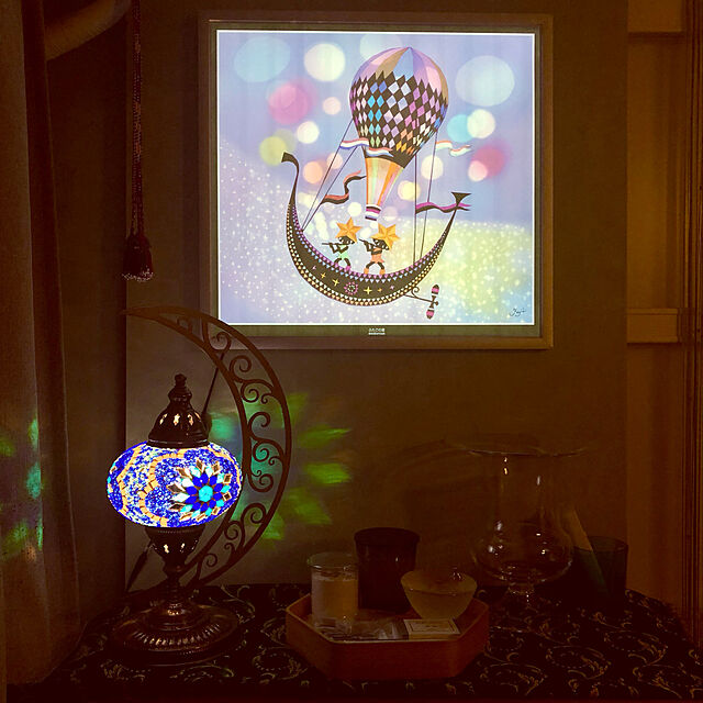 mochi2usagiのVED-2021年藤城清治フィルムカレンダー＆LED額縁シルバーセットの家具・インテリア写真