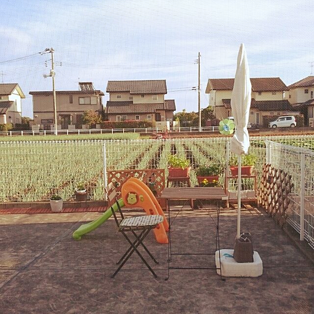 yukitanのパール金属-キャプテンスタッグ パラソルベーススタンド(ホワイト) M-7140の家具・インテリア写真