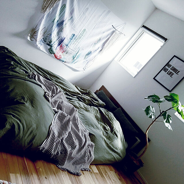 m_05sey..のニトリ-掛け布団カバー セミダブル(Nグリップパレット3GR SD) の家具・インテリア写真