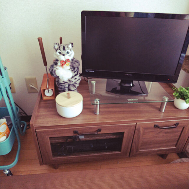Shimamikeのニトリ-ローボード(ノクタ80 MBR) の家具・インテリア写真