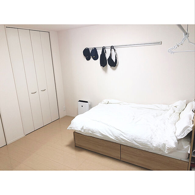 akiのニトリ-敷布団カバー ダブル(Nホテル WH D) の家具・インテリア写真