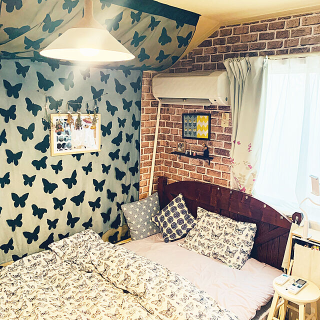 mo-nosukeのイケア-【IKEA Original】SOMMARMALVA 掛け布団カバー＆枕カバー シングルサイズ用 ホワイト ダークグレー 150x200/50x60 cmの家具・インテリア写真