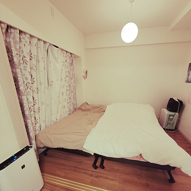 Manamiのアイリスオーヤマ-折りたたみベッド OTB-BRN ブラウンの家具・インテリア写真