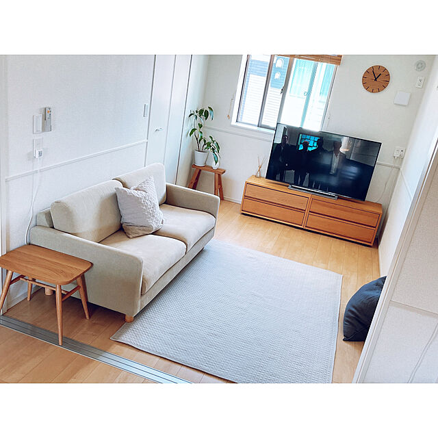room...ronの無印良品-無印良品 オーク材ベンチ 幅48.5×奥行30×高さ44cm 良品計画の家具・インテリア写真