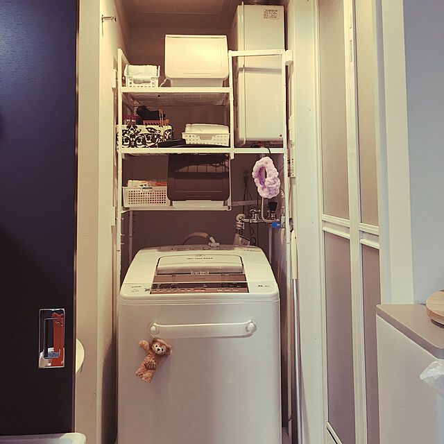 keiのニトリ-〔幅28.5x奥行46x高さ31cm〕積み重ねても使いやすい収納ケース スリム深型30 ピンク の家具・インテリア写真