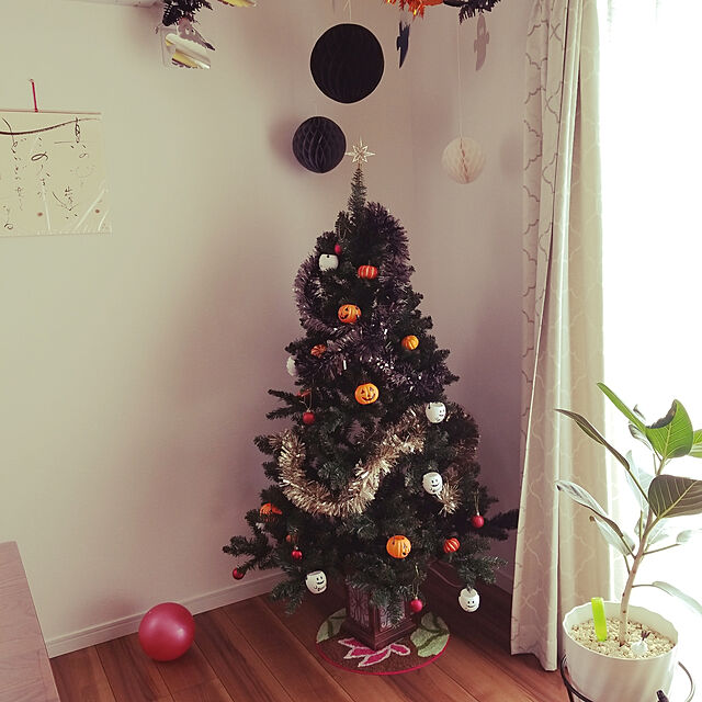 crescentの人形本舗-クリスマスツリー フィルムポットツリー 高級ポットツリー 組み立て式 (150cm, ワイド)の家具・インテリア写真
