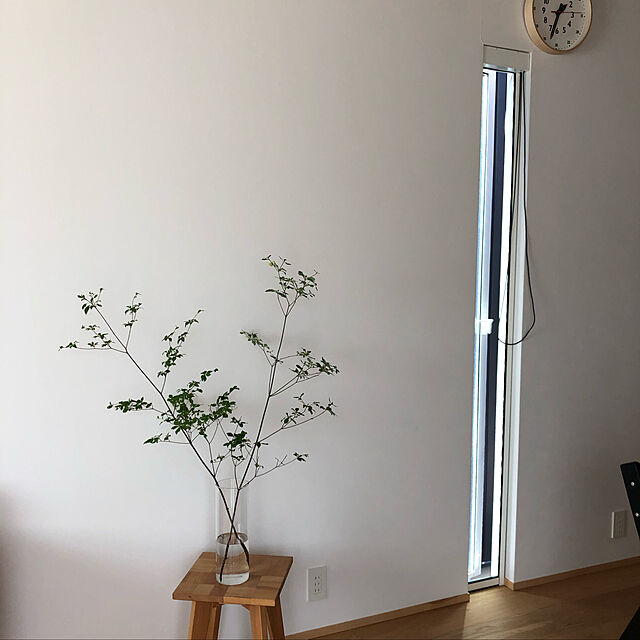 mu--のLemnos-置き時計 レムノス ふんぷんくろっく Sサイズ 掛け時計 YD14-08S lemnos 木製 かわいい 北欧 子供部屋 日本製 ウォールクロックの家具・インテリア写真