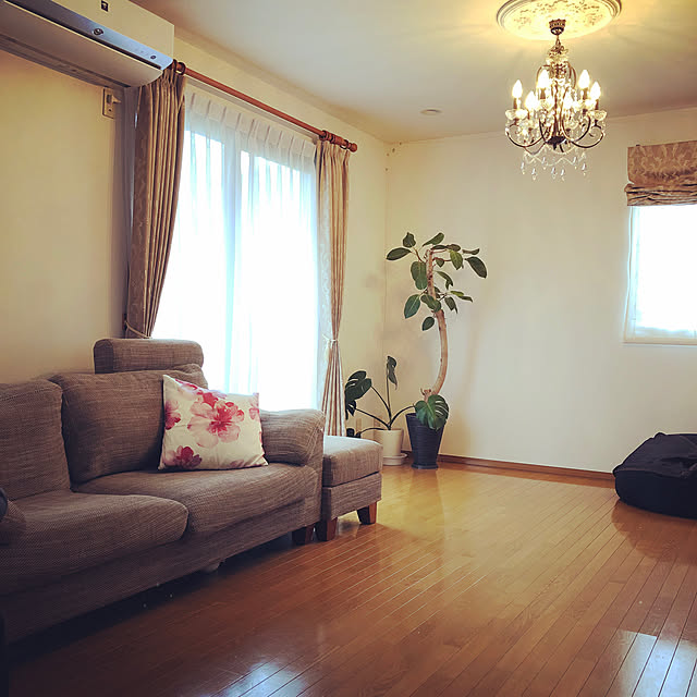 MUNKO_ayuの-【送料無料】ロースツール・オットマン　ファブリック　ソファ　ジェシカ2用　サンドベージュの家具・インテリア写真