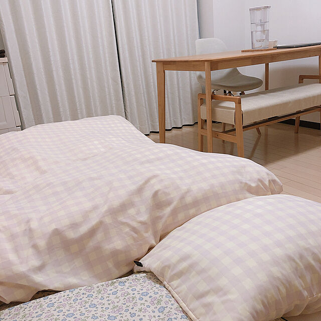 yukaikoinuのニトリ-遮光1級・遮熱・遮音カーテン(リラ アイボリー 100X178X2) の家具・インテリア写真
