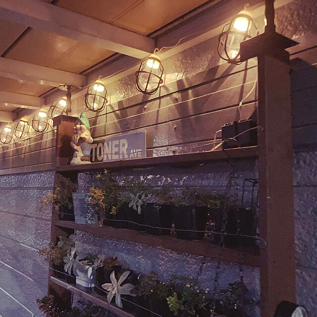 Tの-ドウシシャ ガーデンライト 屋外 LED電池式ライト 10球 クラシックランプ ホワイト LPB-CR10Wの家具・インテリア写真