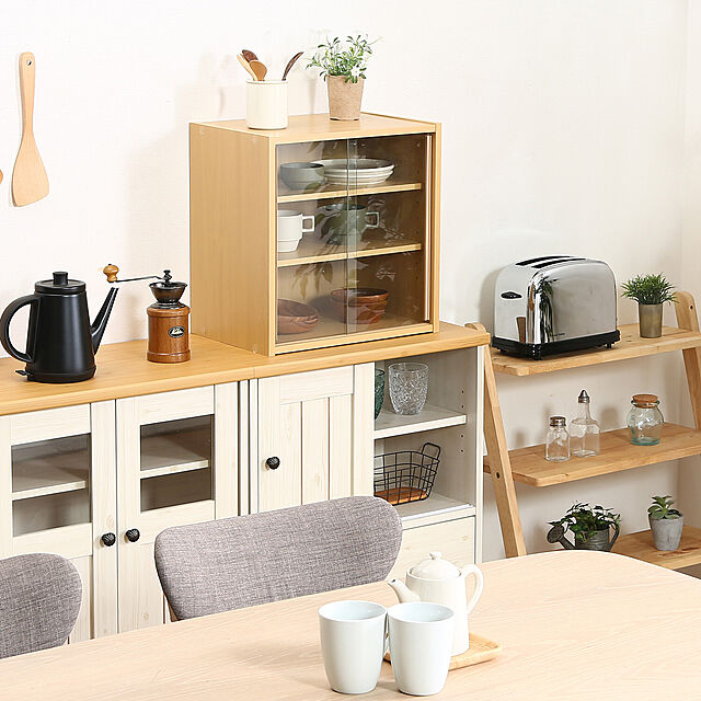 SMB_selectionの不二貿易-ミニ食器棚　幅４３　ＣＰ４３４４の家具・インテリア写真