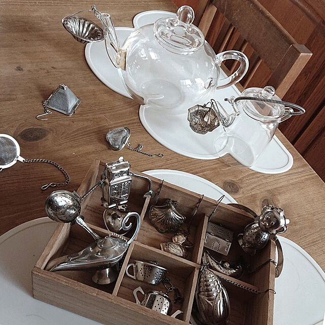 Ohigeの-ティーストレーナー 茶こし ダルトン TEA INFUSER Monkey ハンギング ティーインフューザー モンキー 受け皿付の家具・インテリア写真
