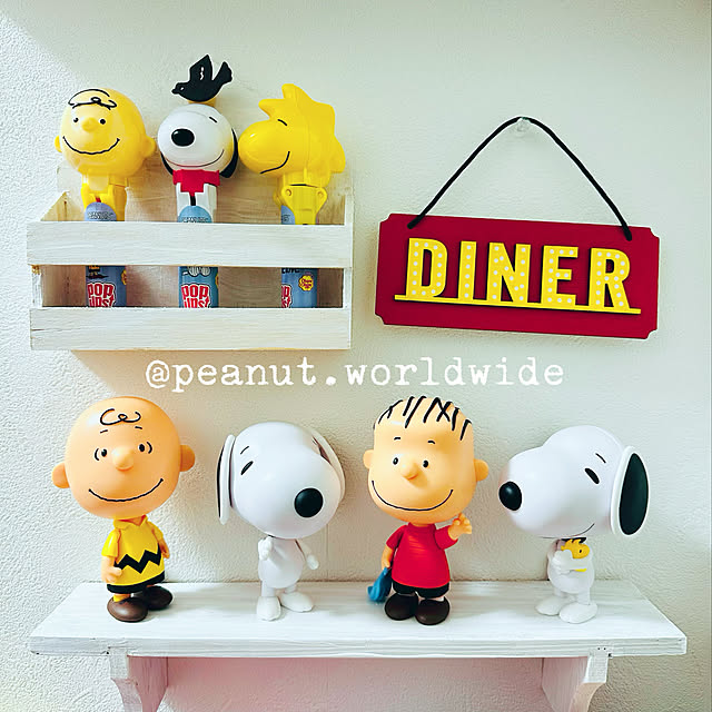 milkywayのバンダイ-カプキャラプレミアム PEANUT ２ ‐BEST FRIENDS‐ より３種［SNOOPY ＆WOODSTOCK/CHARLIE BROWN/LINUS］の家具・インテリア写真