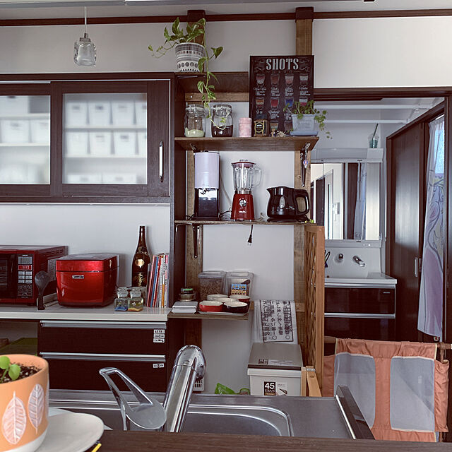Nobukoの山善-山善 オーブンレンジ 電子レンジ MOR-1550(R)の家具・インテリア写真