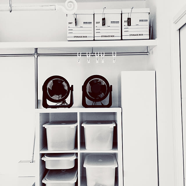 kobami_styleの無印良品-サーキュレーター（低騒音ファン）・ブラック ブラックの家具・インテリア写真