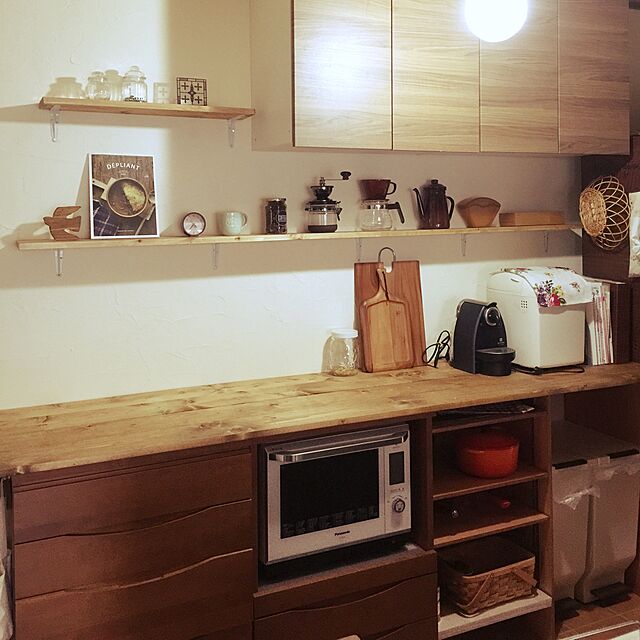 TomomiのHARIO-ハリオHARIOキャニスターコーヒーミル 保存容量(コーヒー粉)約120gの家具・インテリア写真