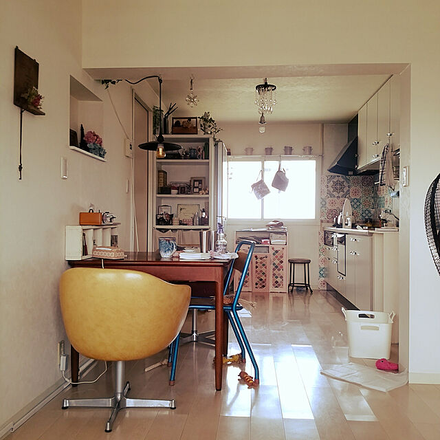 kuruのニトムズ-ニトムズ デコルファ (decolfa) タイルステッカー ピンク キッチン装飾 油汚れ防止 4枚入り M4000の家具・インテリア写真