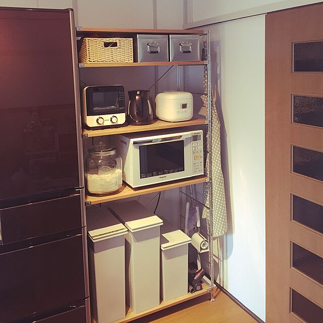 Mariの無印良品-ポリプロピレンフタが選べるダストボックス・大（３０Ｌ袋用）の家具・インテリア写真