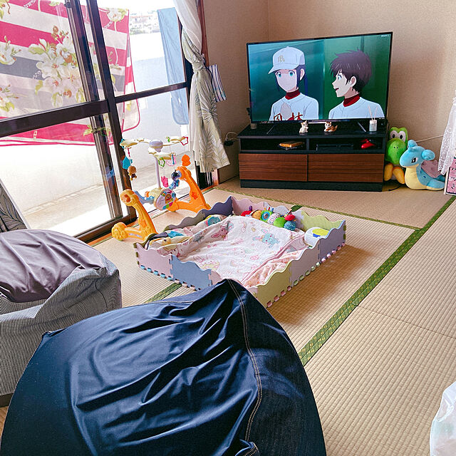 natsumaruのニトリ-Nパズルマット用 専用フェンスパーツ 16枚入り(マルチカラー 16P) の家具・インテリア写真
