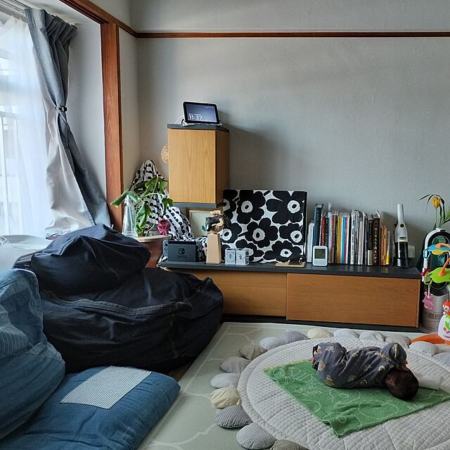 tenの-古着屋さんで見つけたような 布団収納 ごろ寝デニムマットカバーの会【送料無料】の家具・インテリア写真