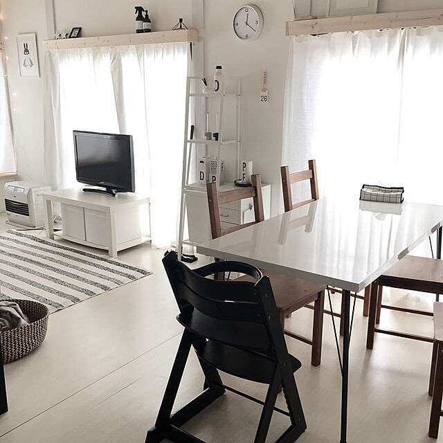 YUKIの-送料無料 新品 ベビーチェア キッズチェア グローアップチェア 木製 子供用椅子 ブラックの家具・インテリア写真