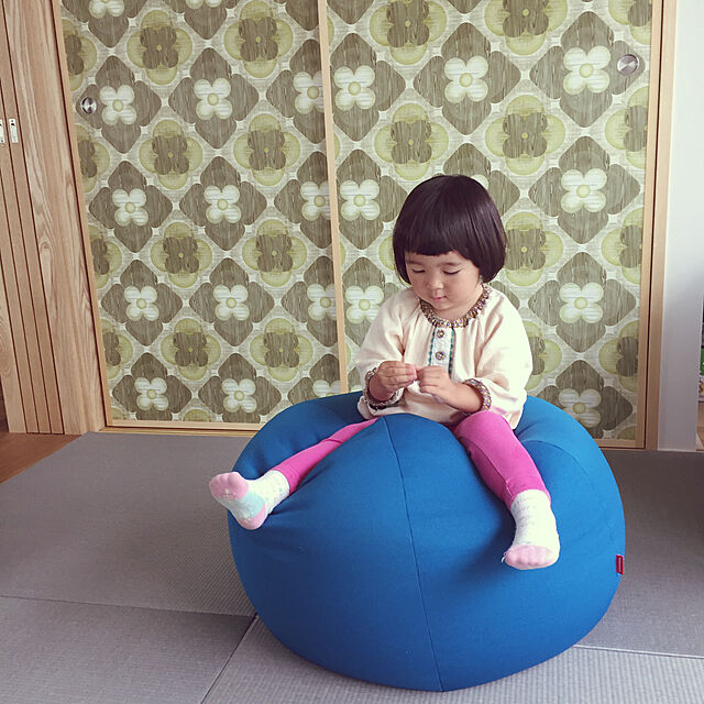 yoshiasu_ieの-ビーズクッション 人をダメにするソファ オニオン 80リットル ニットカバーセットの家具・インテリア写真