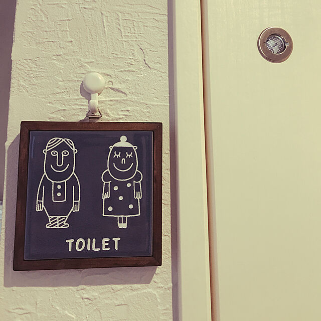 k.c.m.o.kの-トイレ サインプレート holiholi×工房「羅針盤」標識 看板 目印　Toilet Signトイレマーク トイレサインの家具・インテリア写真