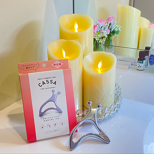 写真付きレビュー かっさ カッサ プレート 熱伝導カッサ Face Body フェイス ボディ お風呂で使える リンパ マッサージ ツボ押し 送料無料の通販商品 口コミ情報 Roomclipショッピング