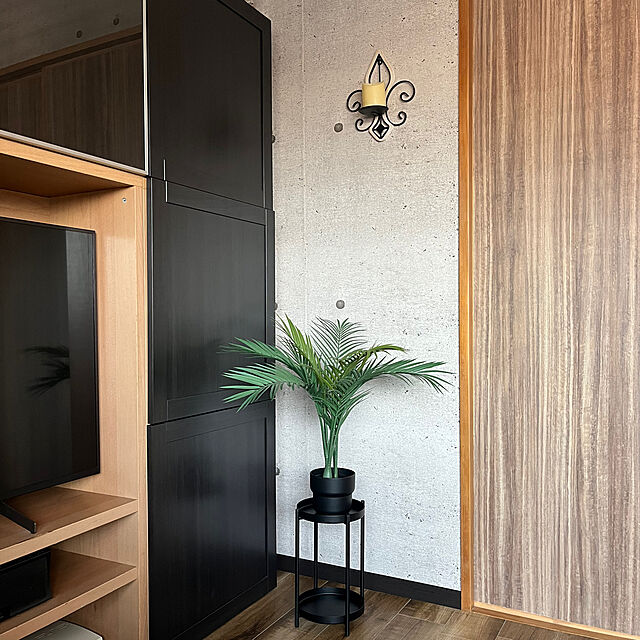 makkoman7のイケア-[IKEA/イケア/通販]OLIVBLAD オリヴブラード プラントスタンド, 室内/屋外用 ブラック[C](a)(90486653)の家具・インテリア写真
