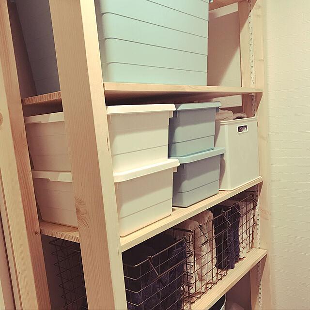 hikoのIKEA (イケア)-SOCKERBIT ソッケルビート 収納ボックス ふた付き, ライトブルー 204.020.15の家具・インテリア写真
