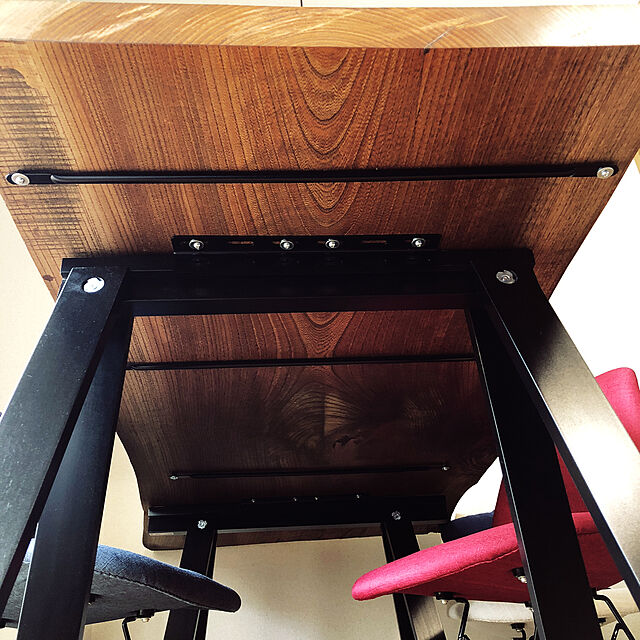 sangaRX-8のイケア-IKEA イケア  テーブル用架台 ブラック ダイニングテーブルやオフィステーブル用架台  ※テーブルを完成するには２台必要の家具・インテリア写真