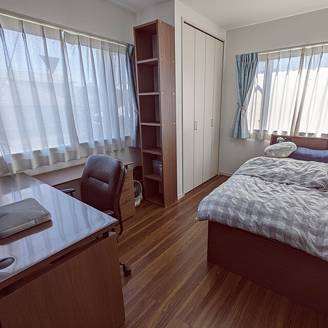 arichanのニトリ-シングルベッドフレーム(アザン3 MBR チェスト40J） の家具・インテリア写真