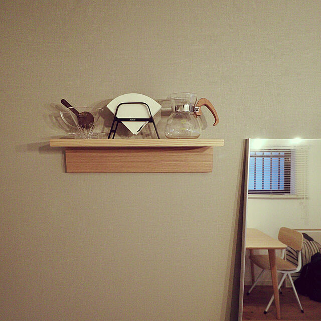 mog_room.8のJ.フロント建装-リフェクス 壁掛け 床置き 割れない軽量ミラー幅80×高さ150cmオーク(木目)フレームRM-6/MO【日本製】の家具・インテリア写真