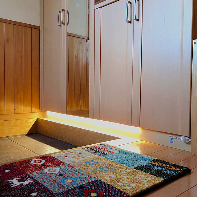 juncocoのイケヒコ・コーポレーション-玄関マット トルコ製 ウィルトン織 『フォリア』 レッド 約50×80cm 2042539の家具・インテリア写真