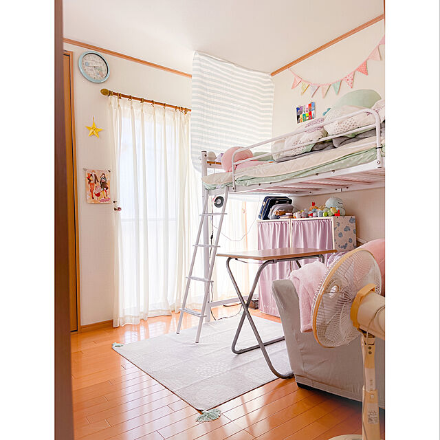 nico.のニトリ-ラグ(シンプルGR 110X130) の家具・インテリア写真