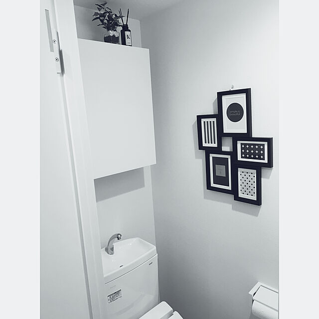 kotoのイケア-IKEA イケア KNOPPANG コラージュフレーム 写真5枚用 ブラック 黒 z40389602 おしゃれ シンプル 北欧 かわいいの家具・インテリア写真