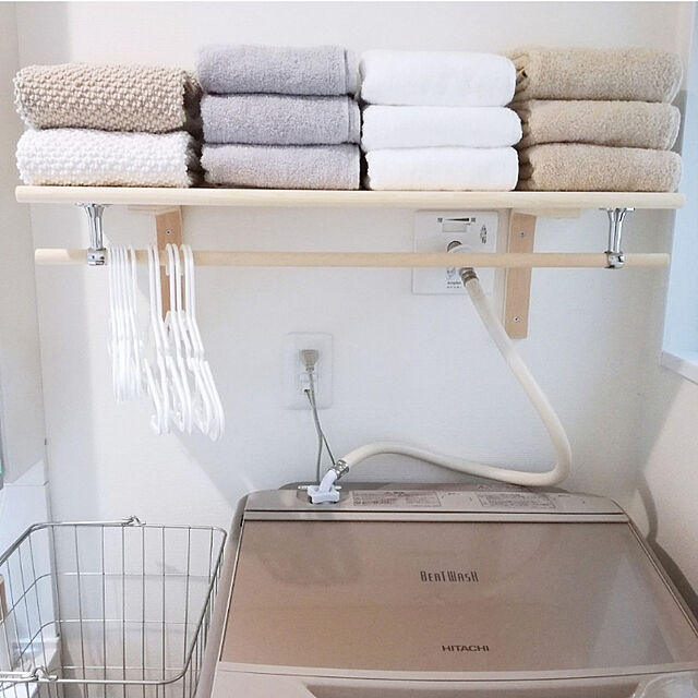 arilemaのニトリ-洗濯Ｙシャツハンガー 10本組(10P NW) の家具・インテリア写真