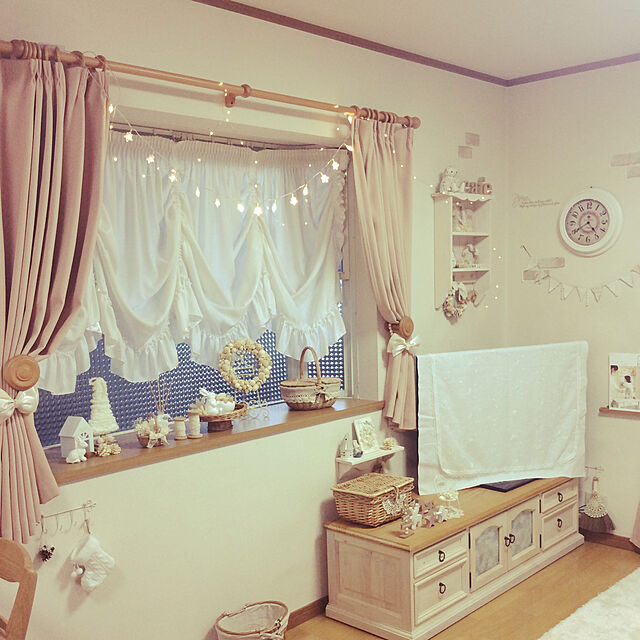 chihiroの-壁掛け 飾り棚 キッチンシェルフ フック付き 2段ラック 木製 BREAブレアの家具・インテリア写真
