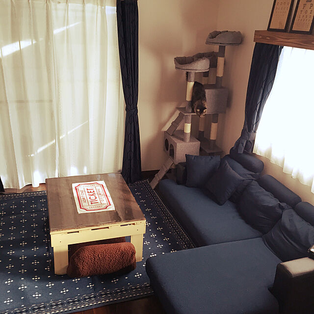 oniyomeのニトリ-遮光1級カーテン(グラン2 100X200X2) の家具・インテリア写真