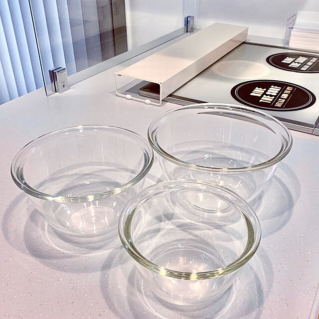 Yumi-springの-HARIO ハリオ耐熱ガラス製ボウル3個セット 満水容量900ml/1500ml/2200ml日本製の家具・インテリア写真