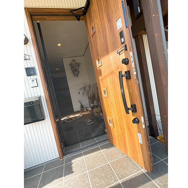 snoopyのYoTache-玄関網戸 ドア用網戸 虫、蚊、ハエなどを避ける 適用ドアのサイズ：90*230cm ブラックの家具・インテリア写真