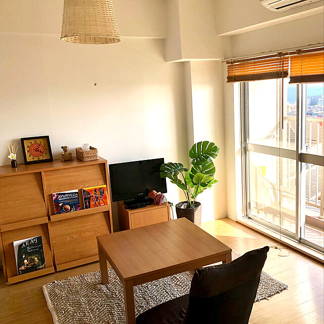riririのニトリ-木目ブラインド(リンクス3 LBR 88X183) の家具・インテリア写真
