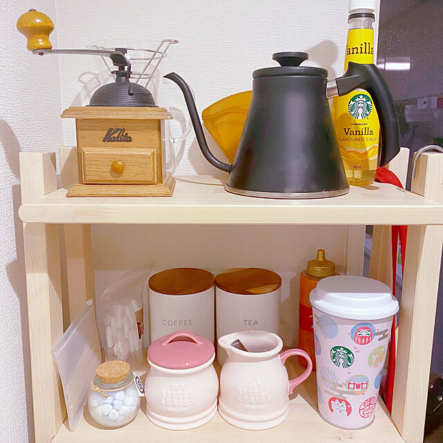 juliaのニトリ-磁器キャニスター600ml(COFFEE) 保存容器 NITORI 人気の家具・インテリア写真