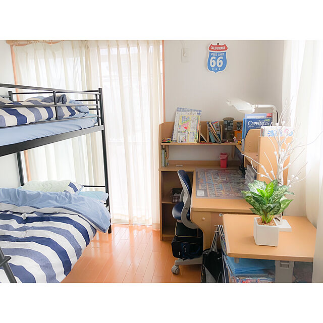 nico.のニトリ-スチール2段ベッド(Nホーム BK) の家具・インテリア写真