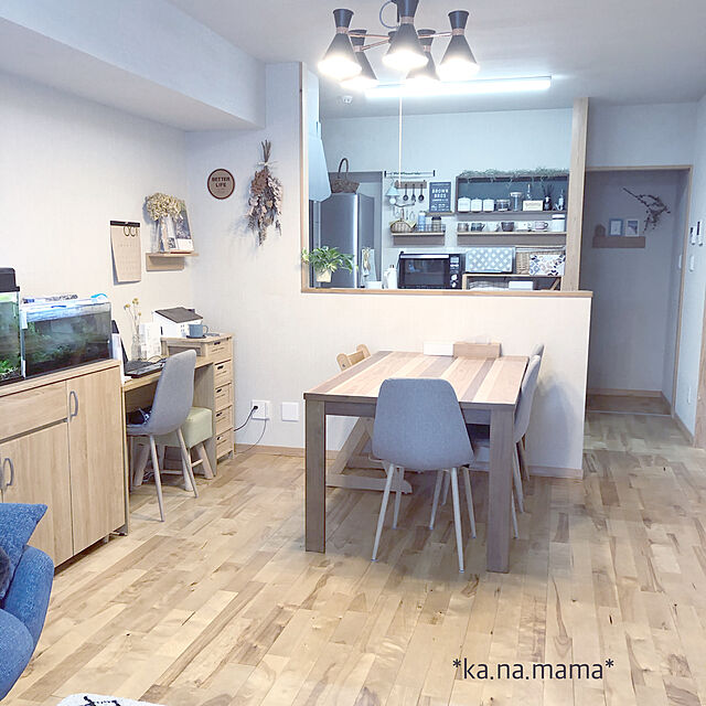 ka.na.mamaのニトリ-デスク(プロモ 1040 LBR) の家具・インテリア写真