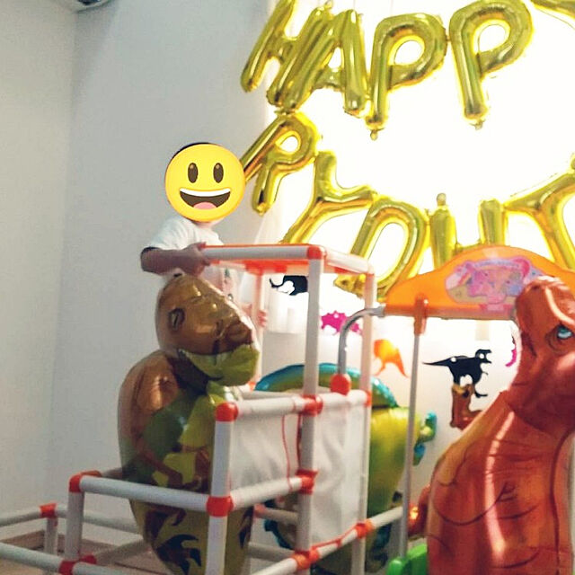 Shion+の-バルーン ガーランド 誕生日 恐竜 風船 HAPPY BIRTHDAY 飾り付け セット バースデー 飾り 男の子 女の子 子供の家具・インテリア写真