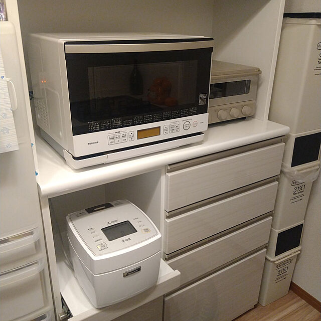 Mayumiのニトリ-キッチンボード(ラピス 120 シュガー) の家具・インテリア写真