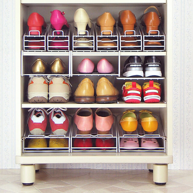 SunExcel のサン・エクセル-楽々靴っこ 6個組 シルバーの家具・インテリア写真