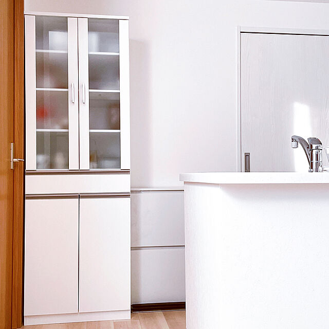 sa-yaのニトリ-食器棚(フォルムN SK1860 WH) の家具・インテリア写真