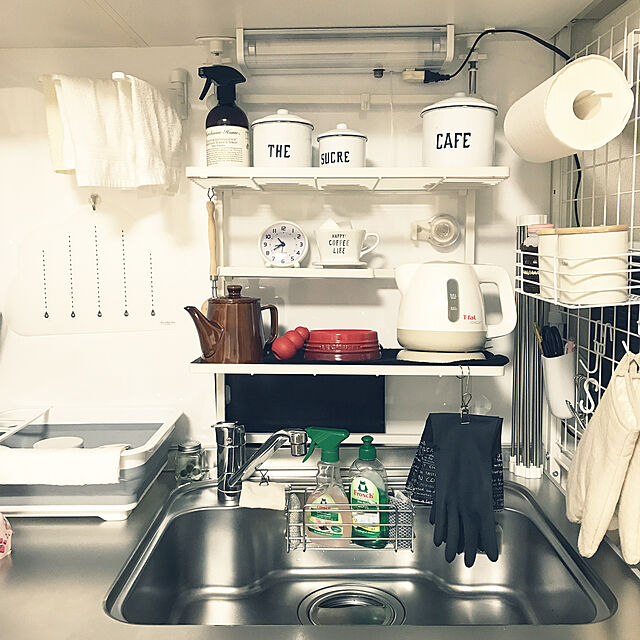 tamaeの-たためる水切りラック たたんで収納 スペース確保 コップ お皿 茶碗 スプーン ホーク 【EN】/たためる水切りラックの家具・インテリア写真